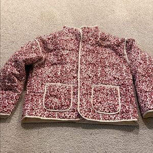 Floral Red and White Jacket